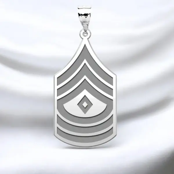 United States Army First Sergeant Pendant | 925 Sterling Silver | Memorial Gift for Him – image 2
